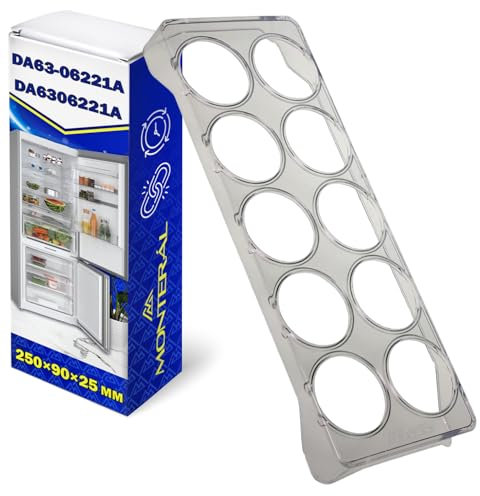 Rangement Oeufs Frigo 250x90x25 mm pour le Compartiment de la Porte du Réfrigérateur avec Code Original DA63-06221A pour Samsung - Garantie de 10 Ans - MONTERAL