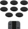 Tapa de repuesto para mando Switch Joystick Tapones, Thumbsticks Protege para Switch/Lite Silicona Joystick Accesorios de protección 3D Grips Caps (E:8 unidades Negro)
