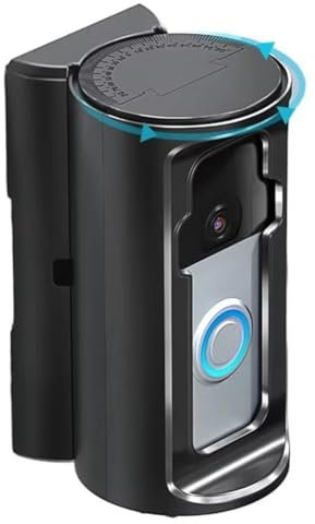 Inkoby New Ring Doorbell Mount No Drill Ring Door Holder Doorbell Mount No Drill Adjustable Ring Doorbell Case Anti-Theft