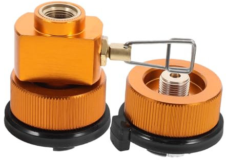 TOYANDONA 1set Refill Adapter for Camping Gas Stove Canister Support Portable Gas Converter Kit for Outdoor Activities Hiking Barbecues and Picnics Compatible Canisters