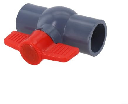 Bulevisiter PVC Rohr Kugelhahn 20/25/32/40/50mm Schwimmbad Kugelhahn Absperrventil für Wasserleitung Kunststoff Schwimmbad (32mm)
