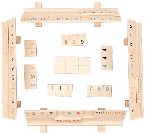 Travel Size Rummy Game Travel Game 2-4 Party Games for Adults and Kids 160 Tiles 6 Play Rack