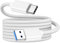 Cavo USB Type-C 3.2 Gen2 1,5M, Cavo USB C iphone 16/15, USB A a USB C Cavo 10Gbps Trasferimento Dati 3.1A Ricarica Rapida Nylon per iPhone 15/16 Pro/Pro Max/iPad Pro/Air, Samsung S24/S23,Xiaomi-Bianco