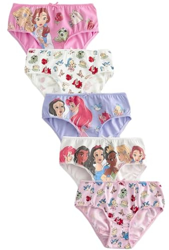 NEXT Mädchen Slips Prinzessinen, 5er-Pack Rosa Numeric_98-Numeric_104