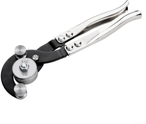 Jotekonoby Rohrbiegezange für 3/16 bis 3/8 Zoll Messing-Kupfer-Aluminiumrohre, 90-Grad-Biegewerkzeug für Bremsleitung, Chrom-Vanadium-Stahl mit Gummi