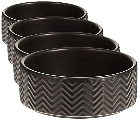 Bowl, ceramic, 0.4 l/ø 13 cm, black (Pack of 4)