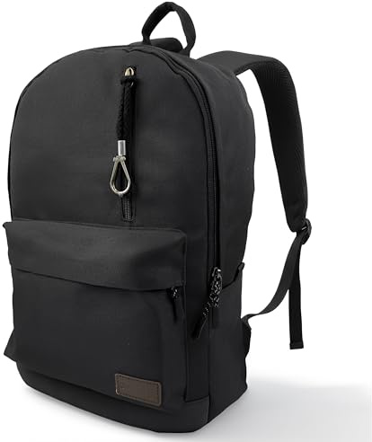 Handgepäck- Laptop Rucksack – Schulrucksack - backpack- Wasserabweisender & Wasserresistenter – Robuster Daypack für Arbeit, Reisen, Schule & Outdoor. (schwarz)