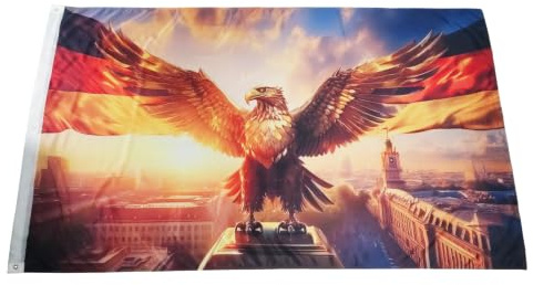 Fahne Flagge Deutschland mit Adler - 150 x 250 cm