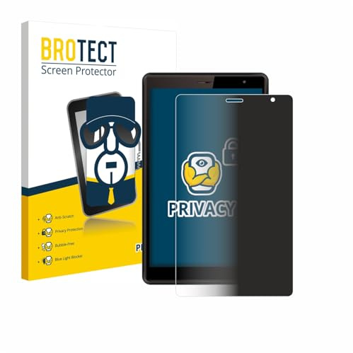 BROTECT Blickschutzfolie für Logicom Tab 80 8 | Anti-Spy Displayschutz Made in Germany Tablets Privacy Screen Protector Sichtschutz Blaulichtfilter Klare Folie