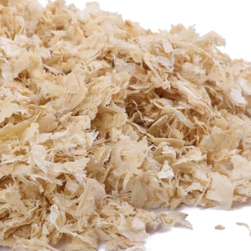 Guangcailun Litière Naturelle en copeaux de Bois (Paquet de 500 g) - Convient pour aux Petits Animaux - Dépoussiérée - Hygiénique et Confortable - Sciure Bois