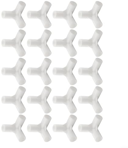 Lot de 10 connecteurs en T pour tente de camping et utilisation en extérieur 16 mm I D Convient pour le jardin et les lits d'animaux domestiques (16 mm)