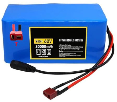 Batteria Monopattino Pieghevole 60V 30Ah Batteria Alta Potenza Per Monopattini Elettrici Da 200 A 1000W Batteria Ebike Impermeabile PVC