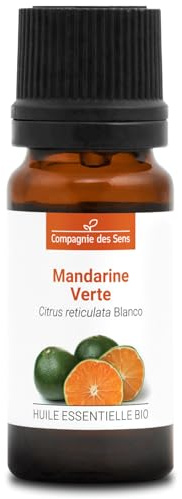 MANDARINE VERTE BIO - 10mL - Huile Essentielle de Qualité Premium - 100% Pure, Naturelle, Garantie ChromaCert - Chémotypée et Intégrale - La Compagnie des Sens
