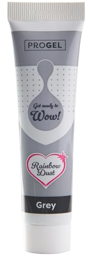 Rainbow Dust ProGel Professionelle Lebensmittelfarbe, Grau 25 g