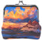 AJINGA Geldbörse mit Nordlichtern Aurora Borealis (2) Münzgeldbörse Pumpkin Leder Münzgeldbörse Snap Closure Clutch Bag