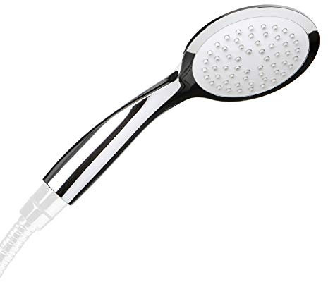TATAY Alcachofa Ducha Alcala, 10 cm de Diámetro, de ABS, 1 posición, Sistema de Ahorro de Agua y Antical, Cromado