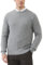 Kallspin Men's Wool Blend Jumper Sweater Crewneck Cable-Knit Pullover Sweater (Light Grey, M)