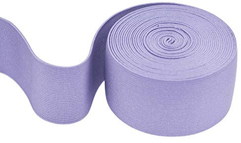 maDDma 5m Gummiband 50 mm breit Oeko-Tex Gummilitze elastisches Band Bekleidungsgummi Farbwahl, Größe:50 mm, Farbe:Flieder