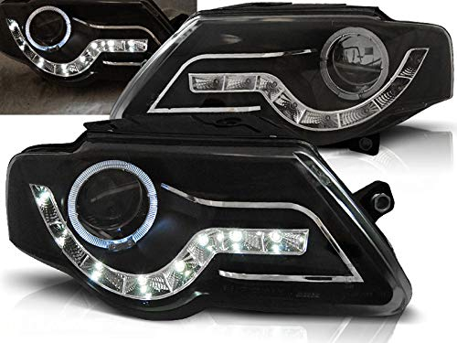 CR-Lights Led Scheinwerfer Set in schwarz für VW Passat B6 3C 03.05-10