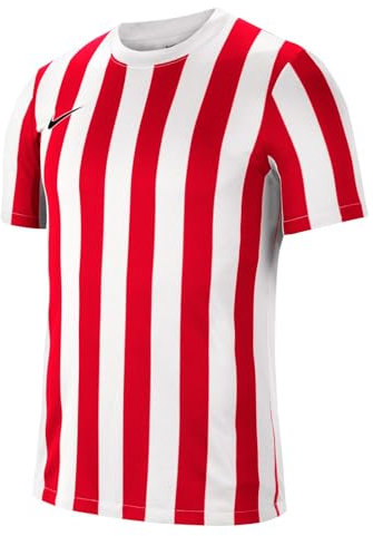 Nike Mens Striped Division Iv Jersey S/S T-Shirt, White/University Red/Black, 2XL