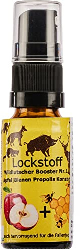 Wildlutscher Booster Nr. 1 – Apfel + Bienen-Propolis – Lockmittel & Verwitterungsspray für Schwarzwild, Schalenwild & Rehwild – Neutralisiert Jägergeruch – 20 m