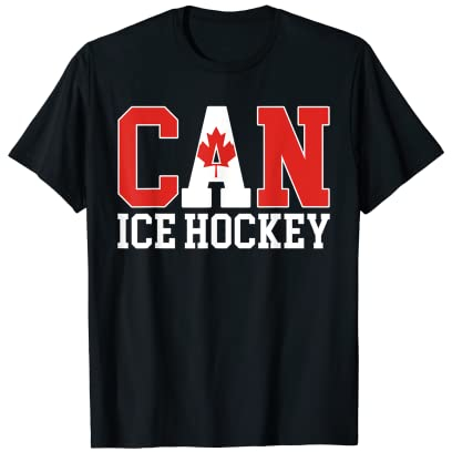 Canada Flag Hockeyspieler - Canadian Canadian Ice Hockey T-Shirt