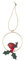 Shoeless Joe Robin in Gold Wreath Christmas Tree Decoration