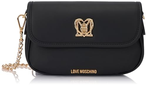 Love Moschino Borsa a spalla Donna, Nero, Taglia unica