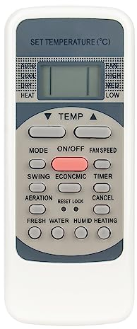 ALLIMITY Reemplazo de Mando a Distancia Aire Acondicionado adaptar por Midea Air Conditioner AC A/C RG51M5/(C) EU RG51M5/EU