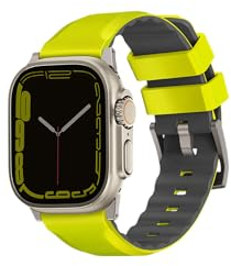 UNIQ Linus Airosofy Silikon-Armband für Apple Watch, 49/45/44/42 mm, Limettengrün