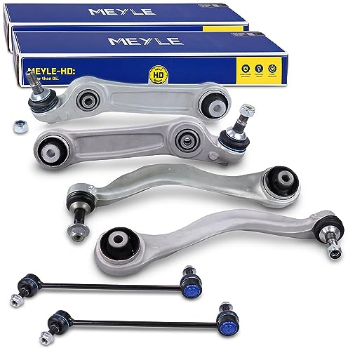 ATEC Germany 2x Querlenker Vorderachse unten hinten, 2x Querlenker Vorderachse vorne unten, 2x MEYLE Koppelstange Kompatibel mit BMW 6er Coupe (F13) Gran Coupe (F06) Cabriolet (F12), 5er (F10) (F11)
