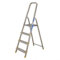 BiGDUG Aluminium Step Ladder - 4 Step Folding Ladder - Non-Slip Surface Hand Rails - Closed Height 1480 mm Platform Height 780mm