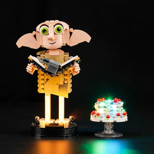 Licht Set Kompatibel mit Lego Dobby der Hauself (Kein Lego-Modell), Dekorative Beleuchtung Set Compatible with Lego 76421 | Model Nicht enthalten |