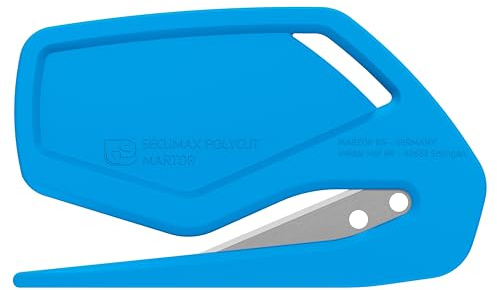 MARTOR 100x SECUMAX POLYCUT Sicherheitsmesser, verdeckte Klinge | Cuttermesser, Einwegmesser, Öse, spitze Nase, Folie & Schnüre, Rechts- & Linkshänder, Produktion, No. 8500012.16