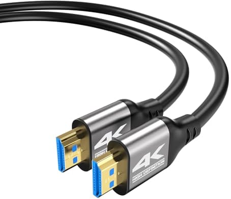 Zazalon 4K HDMI Kabel 2M (4K@60Hz 18 Gbit/s) Full HD1080p, 3D,Dynamic HDR, Dolby Atmos,High Speed mit Ethernet, Kompatibel mit Blu-ray,HDTV,PS5/4/3,Laptop,Projektoren,PC,Mehr