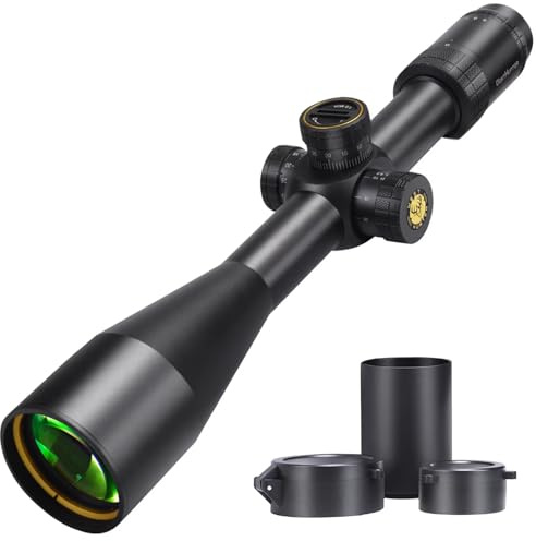 Optique WestHunter HD-N 6-24x50 FFP, Lunette de Visée à Réticule Gravé en Verre de Premier Plan Focal, Tube de 30 mm, Lunette de Tir de Précision Tactique 1/8 MOA