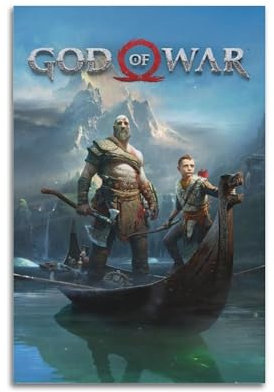 KPNEUDCZZ Poster God of War, Videospiel, Kratos, dekoratives Gemälde, Leinwand, Wandposter und Kunstdruck, moderne Familienschlafzimmer-Dekoration, Poster, 50 x 75 cm