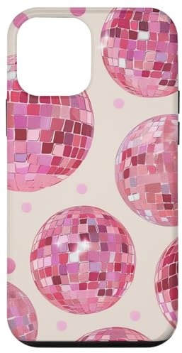 Pink Disco Ball Preppy Mirror Ball Aesthetic Woman Case for iPhone 12 mini