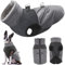 Dolahovy Impermeabile Cane Cappotto Giacche Invernali,Antivento Pet Clothes Grande Jumper Cani Caldi Cappotti in Pile Giacche Outfit per Cani di piccola taglia Medio Grande Puppy (Grigio, XL)