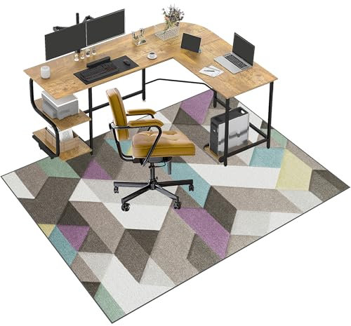 Gaming Tappeto Sedia Protettivo Salvapavimento Tappetino per Sedia da Ufficio | Ufficio protettore del Pavimento Tappeto Sedia Gaming Tappetini per Scrivania e Sedia da Ufficio 160 x 200 cm