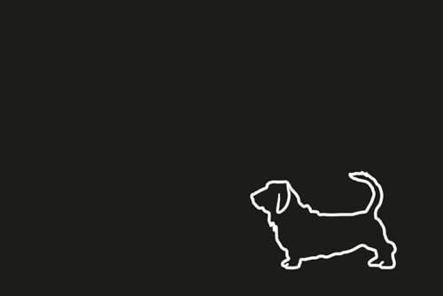 PET REBELLION | Machine Washable & Absorbent | Personalised Extra-Large Pet Feeding Mat | Customisable with Your Pet's Name | Non-Slip Backing | Basset Hound Charcoal