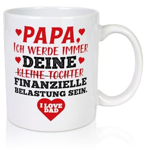 Finanzielle Belastung - Tasse Weiss - Kaffeetasse/Geschenk/Familie