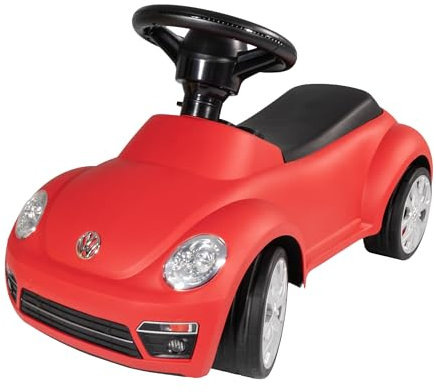 Lemodo Rutschauto Beetle – Babyrutscher Kinderfahrzeug, Rutscher ab 18 Monate, stabiles Rutschfahrzeug mit Kippschutz, Rutscherauto, Spielzeugauto für Kleinkinder, Lizenziertes Kinderspielzeug (rot)