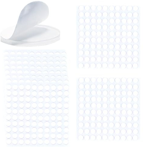 MUTTE 7mm x1000 Transparente Doppelseitigen Klebepunkte kleinen Klebepunkte Klebepads selbstklebend punkte für Bastelarbeiten Ballon Handarbeiten Klebstoffe Bastelkleber