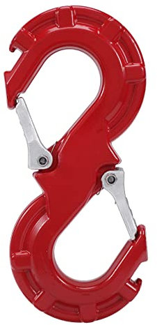 Steowsey Manille de Sauvetage en Forme de S Rouge Crochet de Treuil de Remorque Kits de RéCupéRation de Remorquage Tout-Terrain JK Manille de Remorque de Treuil Automatique