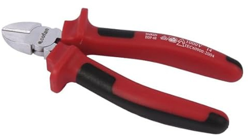 Pince coupante diagonale 1000 V isolée 160 mm manche antidérapant 09600308