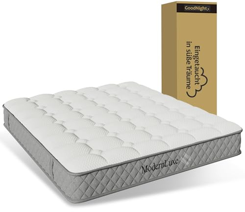 ModernLuxe Matratze 140x200 cm 7-Zonen-Matratze,Orthopädische Kaltschaummatratze,Härtegrad H3 (Mittelfest), Oeko-TEX® Zertifiziert, 20 cm Höhe, Vakuumverpackt, 4 Griffe
