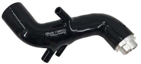 Manguito Turbo Manguera de admisión de turbo de silicona de 80 mm y 3 KO4, compatible con Audi S3 TT, Seat Leon 210 y 225 CV. Líneas y mangueras de presión(Black)