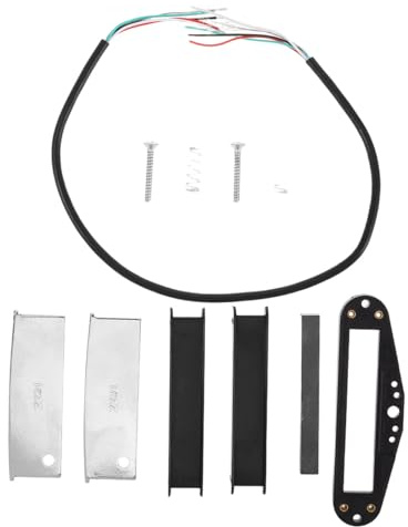 Schwarzes Gitarren Humbucker Tonabnehmerset 1 Satz für Akustikgitarre | Metall und Kunststoff, für Gitarre, Tragbares Ersatzteil, Musikerzubehör als 1 Stück