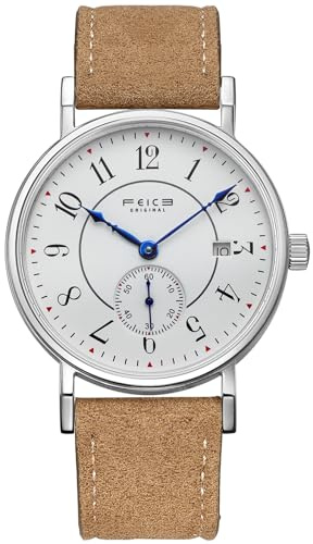 FEICE FM211 Brown Men’s Watches Bauhaus Design Automatic Watch Waterproof Sapphire Crystal Analog Mechanical Watches for Men Women Unisex FM201 Upgrade Model.